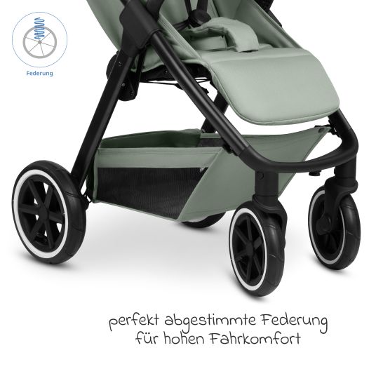 ABC Design Buggy & pushchair Avus 2 Air with pneumatic wheels, one-hand folding and height-adjustable push bar - Pine