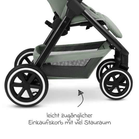 ABC Design Buggy & pushchair Avus 2 Air with pneumatic wheels, one-hand folding and height-adjustable push bar - Pine