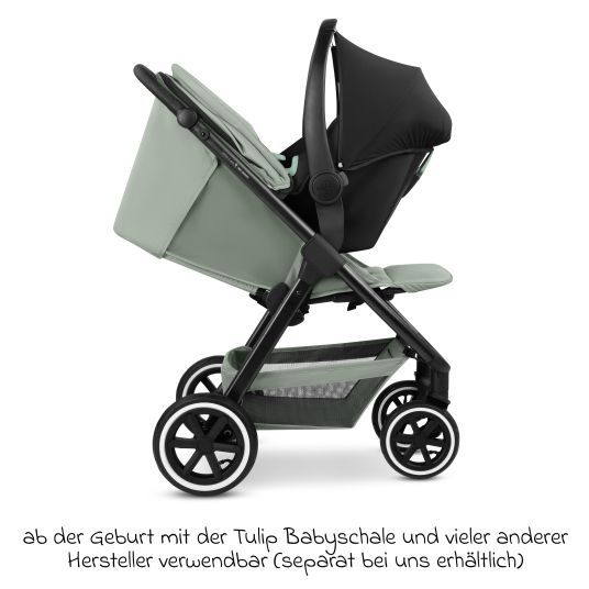 ABC Design Buggy & pushchair Avus 2 Air with pneumatic wheels, one-hand folding and height-adjustable push bar - Pine