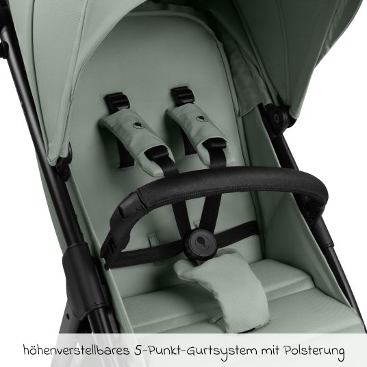 ABC Design Buggy & pushchair Avus 2 Air with pneumatic wheels, one-hand folding and height-adjustable push bar - Pine