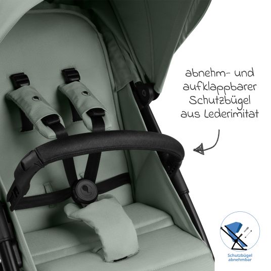 ABC Design Buggy & Sportwagen Avus 2 Air mit Lufträdern, Einhand-Faltung und höhenverstellbarem Schieber - Pine