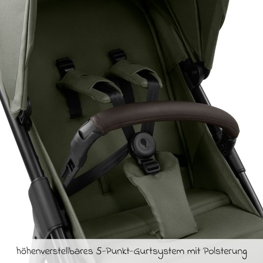 ABC Design Buggy & pushchair Avus 2 Air with pneumatic wheels, one-hand folding and height-adjustable push bar - Pure - Avocado