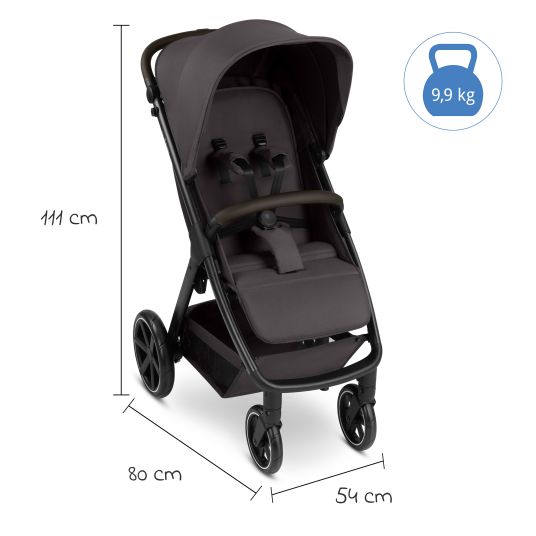 ABC Design Buggy & pushchair Avus 2 with one-hand folding and height-adjustable push bar - Falcon