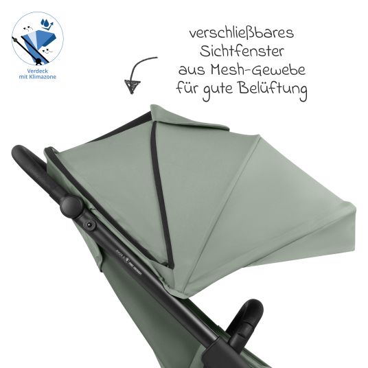 ABC Design Buggy & Sportwagen Avus 2 mit Einhand-Faltung und höhenverstellbarem Schieber - Pine