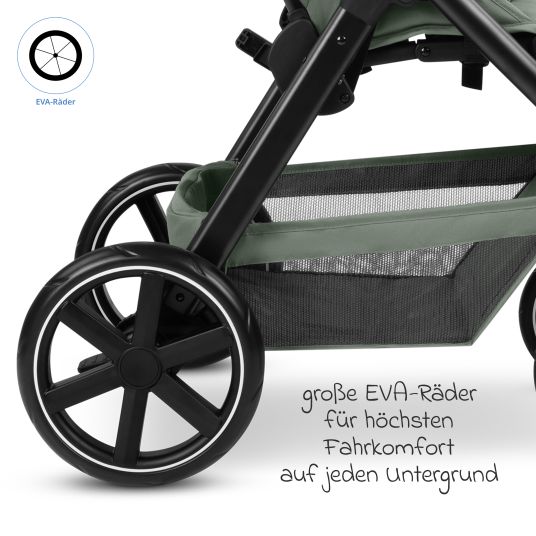 ABC Design Buggy & pushchair Avus 2 with one-hand folding and height-adjustable push bar - Pine