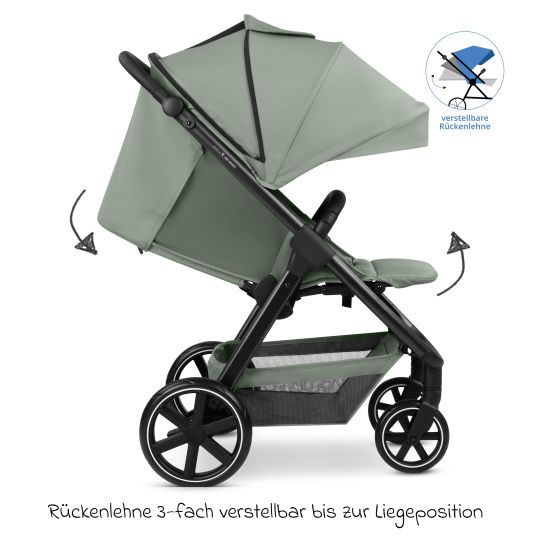 ABC Design Buggy & Sportwagen Avus 2 mit Einhand-Faltung und höhenverstellbarem Schieber - Pine