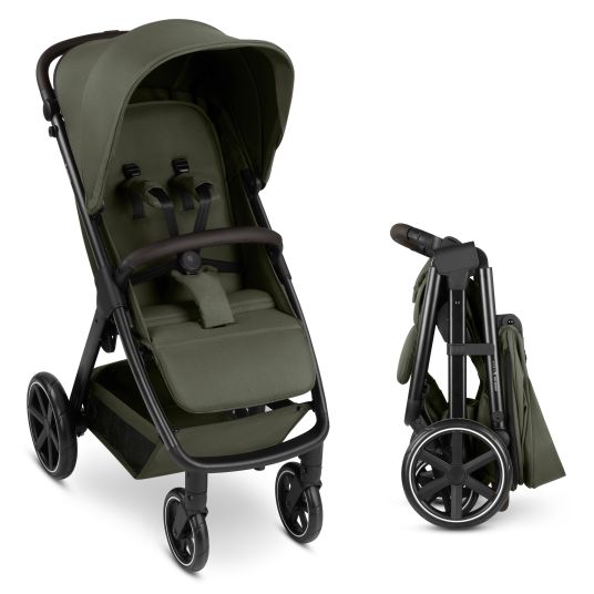 ABC Design Buggy & pushchair Avus 2 with one-hand folding and height-adjustable push bar - Pure - Avocado