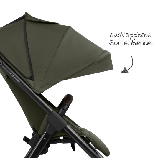 ABC Design Buggy & pushchair Avus 2 with one-hand folding and height-adjustable push bar - Pure - Avocado