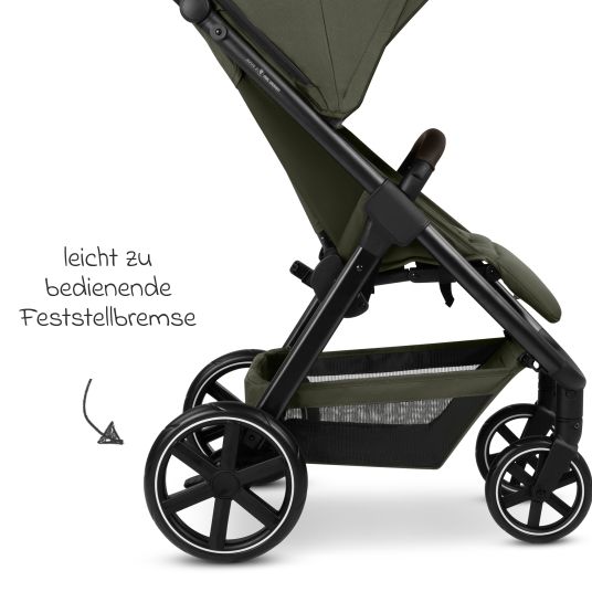 ABC Design Buggy & pushchair Avus 2 with one-hand folding and height-adjustable push bar - Pure - Avocado