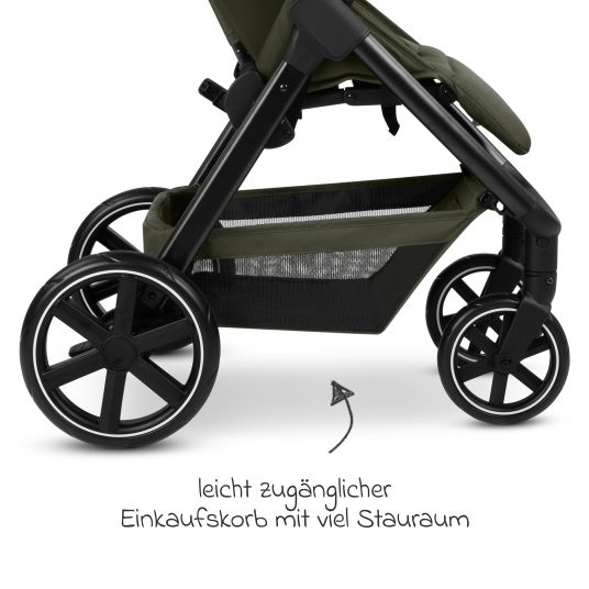 ABC Design Buggy & pushchair Avus 2 with one-hand folding and height-adjustable push bar - Pure - Avocado