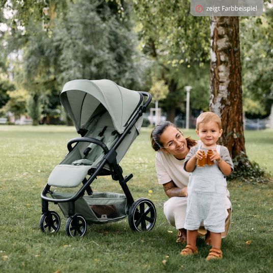 ABC Design Buggy & pushchair Avus 2 with one-hand folding and height-adjustable push bar - Pure - Avocado