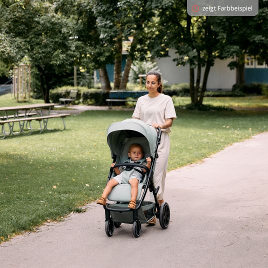 ABC Design Buggy & pushchair Avus 2 with one-hand folding and height-adjustable push bar - Pure - Avocado