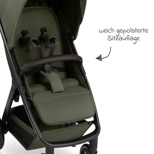 ABC Design Buggy & pushchair Avus 2 with one-hand folding and height-adjustable push bar - Pure - Avocado