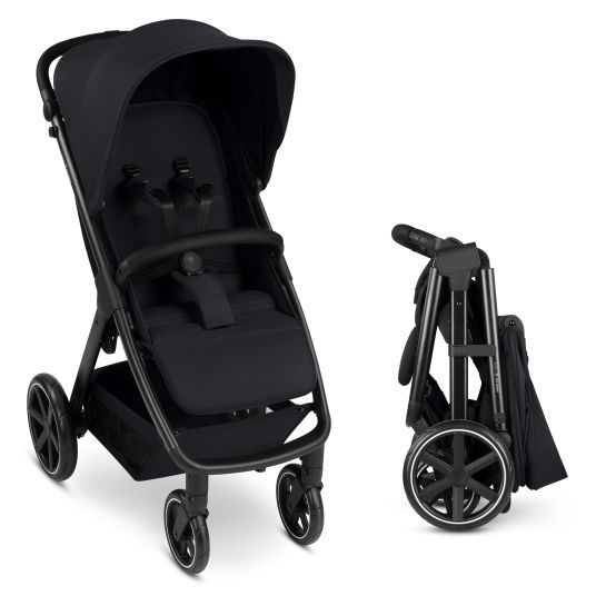 ABC Design Buggy & pushchair Avus 2 with one-hand folding and height-adjustable push bar - Pure - Coal