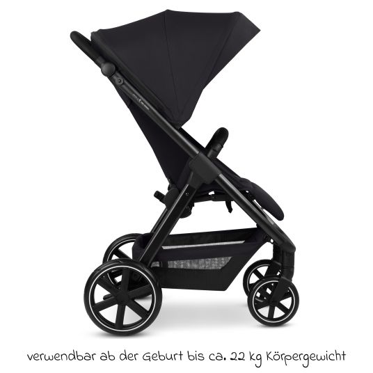 ABC Design Buggy & pushchair Avus 2 with one-hand folding and height-adjustable push bar - Pure - Coal