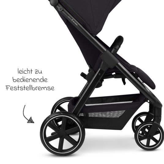 ABC Design Buggy & pushchair Avus 2 with one-hand folding and height-adjustable push bar - Pure - Coal