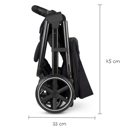 ABC Design Buggy & pushchair Avus 2 with one-hand folding and height-adjustable push bar - Pure - Coal