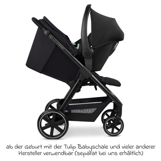 ABC Design Buggy & pushchair Avus 2 with one-hand folding and height-adjustable push bar - Pure - Coal