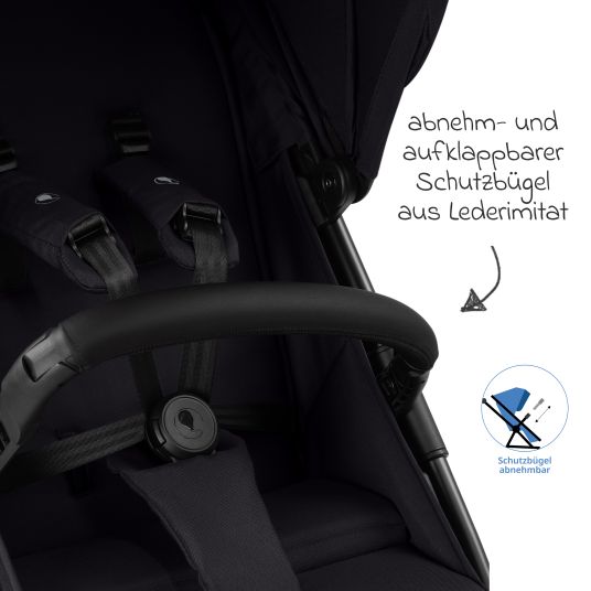 ABC Design Buggy & Sportwagen Avus 2 mit Einhand-Faltung und höhenverstellbarem Schieber - Pure - Coal