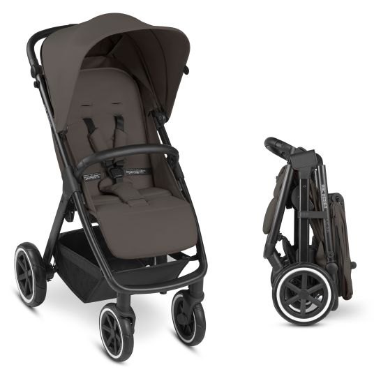 ABC Design Buggy & Sportwagen Avus Air mit Lufträdern - Einhand-Faltung und höhenverstellbarem Schieber (bis 25 kg belastbar) - Cloud