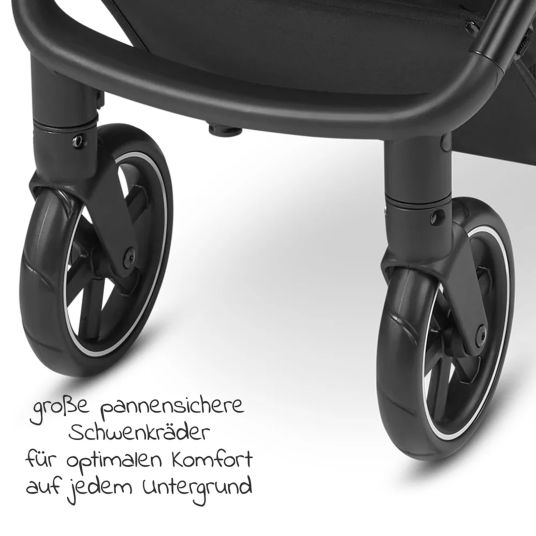 ABC Design Buggy & Sportwagen Avus inkl. Autositz Pebble Pro mit Einhand-Faltung und höhenverstellbarem Schieber (bis 25 kg belastbar) - Carrot