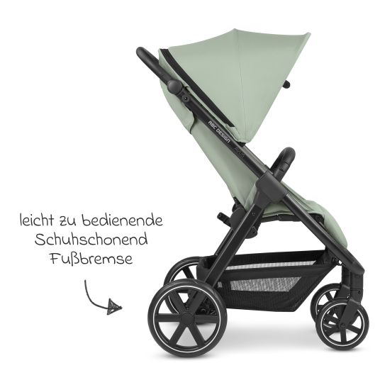 ABC Design Buggy & pushchair Avus incl. Reboarder Pearl Pro 2 - with one-hand folding and height-adjustable push bar (load capacity up to 25 kg) - Pine