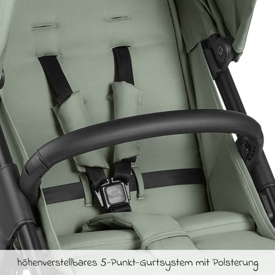 ABC Design Buggy & pushchair Avus incl. Reboarder Pearl Pro 2 - with one-hand folding and height-adjustable push bar (load capacity up to 25 kg) - Pine