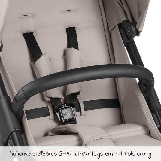 ABC Design Buggy & Sportwagen Avus inkl. Reboarder Pearl Pro 2 - mit Einhand-Faltung und höhenverstellbarem Schieber (bis 25 kg belastbar) - Powder