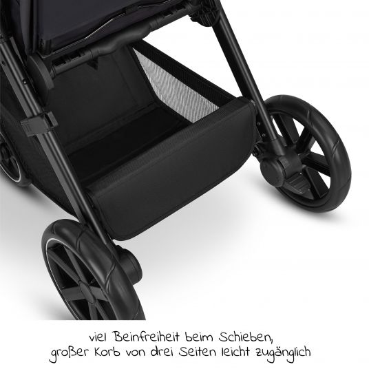 ABC Design Buggy & Sportwagen Avus mit Einhand-Faltung und höhenverstellbarem Schieber (bis 25 kg belastbar) - Classic Edition - Ink