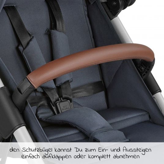 ABC Design Passeggino Avus con chiusura a una mano e maniglione regolabile in altezza (può trasportare fino a 25 kg) - Classic Edition - Lago