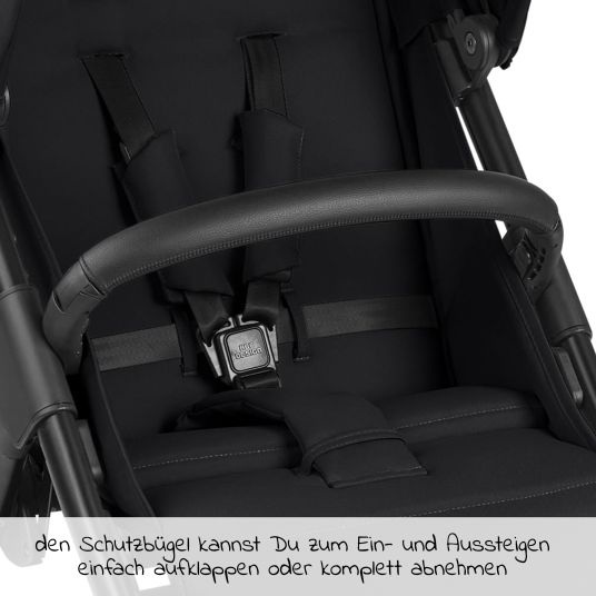 ABC Design Buggy & Sportwagen Avus mit Einhand-Faltung und höhenverstellbarem Schieber (bis 25 kg belastbar) - Ink