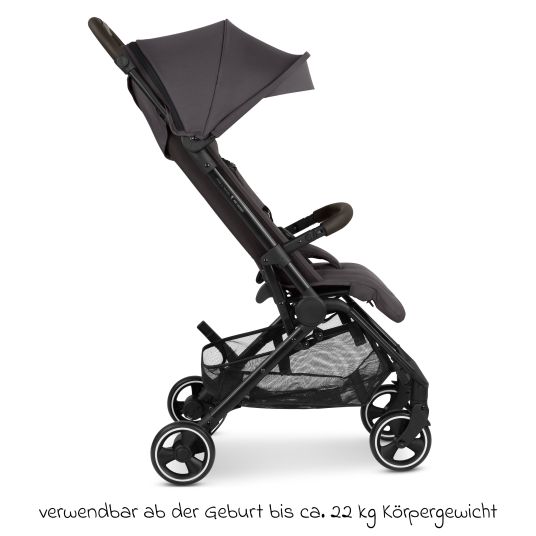 ABC Design Buggy & pushchair Ping 3 Travel up to 22 kg with flat reclining position incl. carrycot & shoulder strap - Falcon