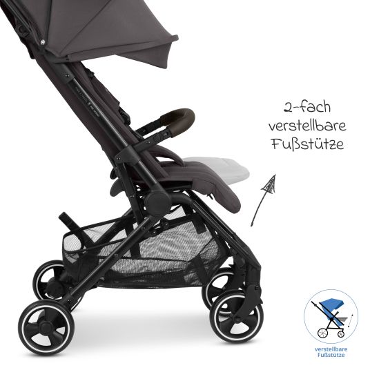 ABC Design Buggy & pushchair Ping 3 Travel up to 22 kg with flat reclining position incl. carrycot & shoulder strap - Falcon