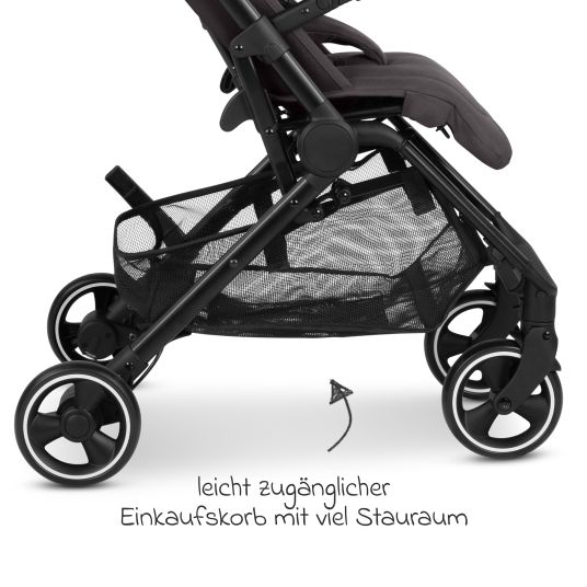 ABC Design Buggy & pushchair Ping 3 Travel up to 22 kg with flat reclining position incl. carrycot & shoulder strap - Falcon