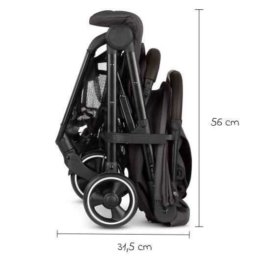 ABC Design Buggy & pushchair Ping 3 Travel up to 22 kg with flat reclining position incl. carrycot & shoulder strap - Falcon