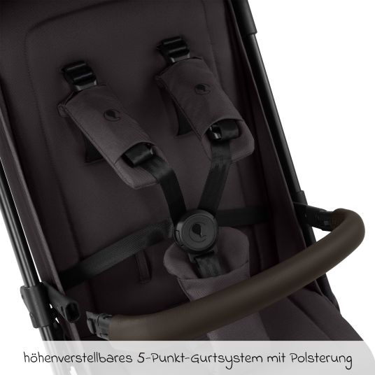 ABC Design Buggy & pushchair Ping 3 Travel up to 22 kg with flat reclining position incl. carrycot & shoulder strap - Falcon