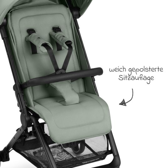 ABC Design Buggy & pushchair Ping 3 Travel up to 22 kg with flat reclining position incl. carrycot & shoulder strap - Pine