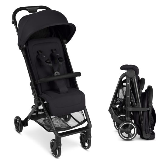 ABC Design Buggy & pushchair Ping 3 Travel up to 22 kg with flat reclining position incl. carrycot & shoulder strap - Pure - Coal