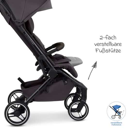 ABC Design Buggy & pushchair Ping 3 Trekking up to 22 kg with flat reclining position incl. seat insert, carry bag & shoulder strap - Falcon