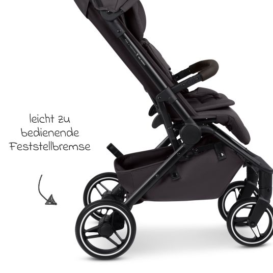 ABC Design Buggy & pushchair Ping 3 Trekking up to 22 kg with flat reclining position incl. seat insert, carry bag & shoulder strap - Falcon