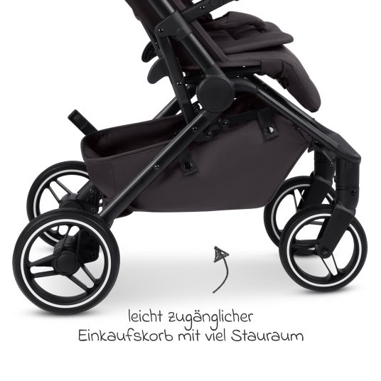 ABC Design Buggy & pushchair Ping 3 Trekking up to 22 kg with flat reclining position incl. seat insert, carry bag & shoulder strap - Falcon