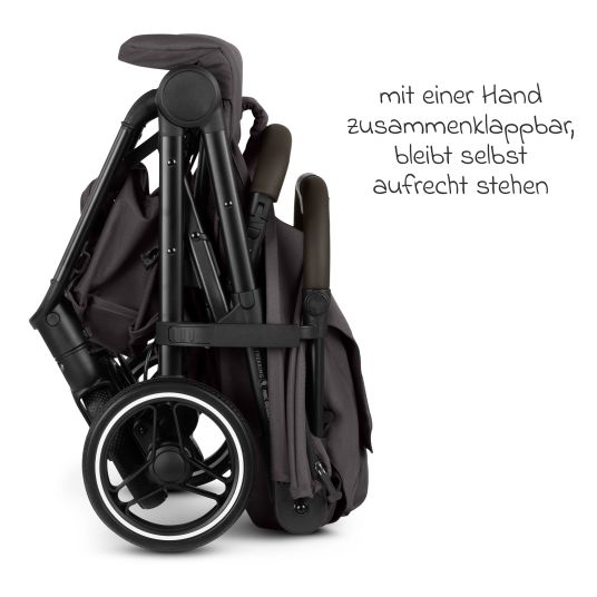 ABC Design Buggy & pushchair Ping 3 Trekking up to 22 kg with flat reclining position incl. seat insert, carry bag & shoulder strap - Falcon