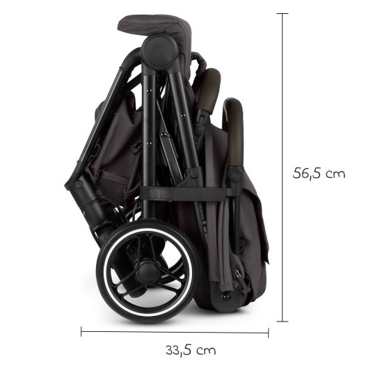 ABC Design Buggy & pushchair Ping 3 Trekking up to 22 kg with flat reclining position incl. seat insert, carry bag & shoulder strap - Falcon