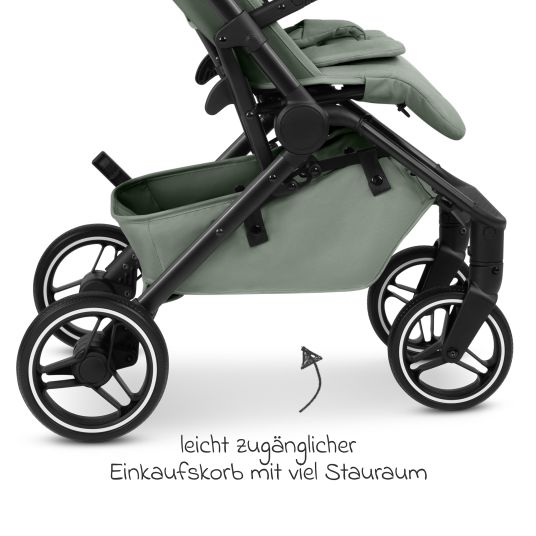 ABC Design Buggy & pushchair Ping 3 Trekking up to 22 kg with flat reclining position incl. seat insert, carry bag & shoulder strap - Pine