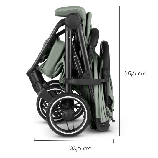 ABC Design Buggy & pushchair Ping 3 Trekking up to 22 kg with flat reclining position incl. seat insert, carry bag & shoulder strap - Pine