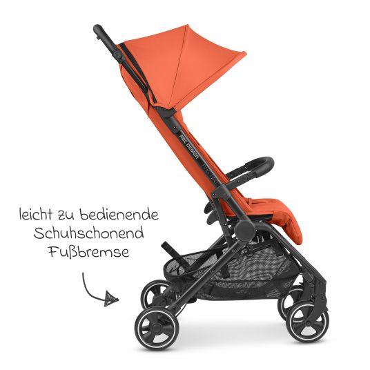 ABC Design Buggy & Sportwagen Ping Two inkl. Reboarder Pearl Pro 2 - mit flacher Liegeposition, Transporttasche & Tragegurt - Classic Edition - Carrot