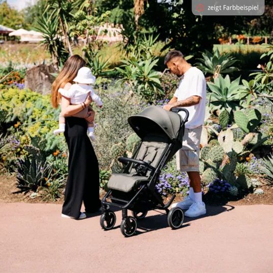 ABC Design Buggy & pushchair Ping Two Trekking incl. Reboarder Pearl Pro 2 - with flat reclining position, carrycot & shoulder strap - Ink