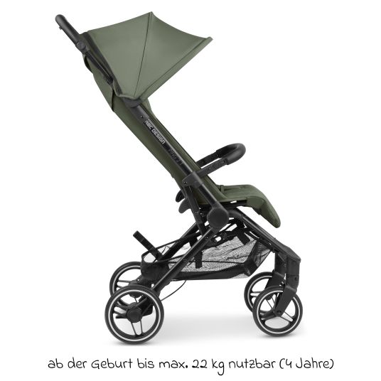 ABC Design Buggy & pushchair Ping Two Trekking incl. Reboarder Pearl Pro 2 - with flat reclining position, carrycot & shoulder strap - Olive