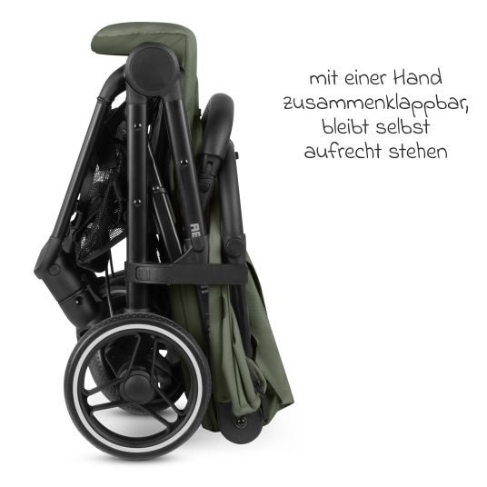 ABC Design Buggy & pushchair Ping Two Trekking with flat reclining position, carrycot and shoulder strap - Olive