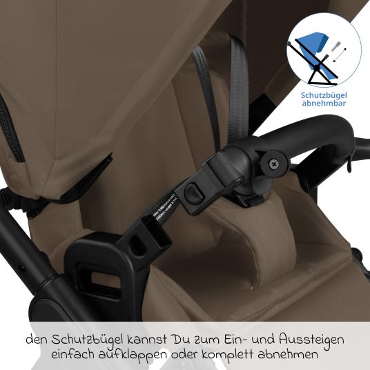 ABC Design Buggy & pushchair Samba 2 with sports seat (from approx. 9 months) - Dark Brown